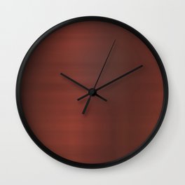 Dark Red Wall Clock