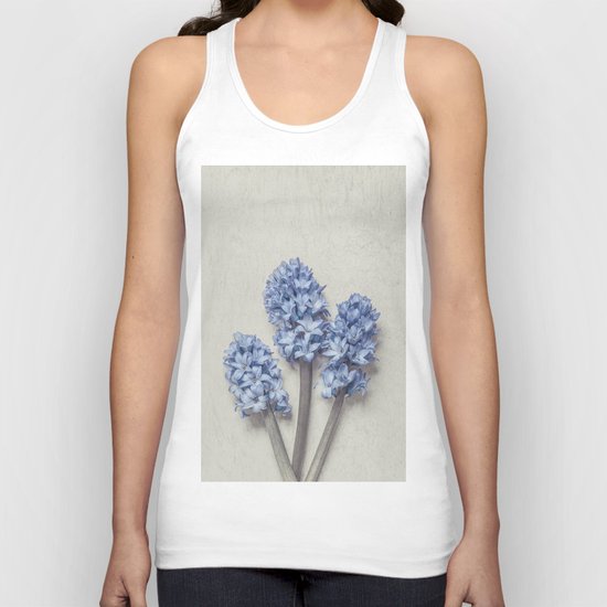 Light Blue Hyacinths Unisex Tank Top