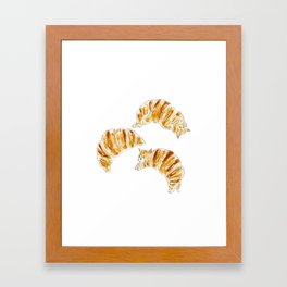 Croissant Cats Framed Art Print