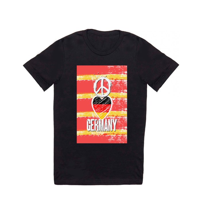 Peace, Love, Germany T Shirt