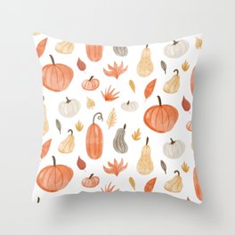 Pumpkins Throw Pillow