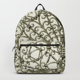 Maurice Pillard Verneuil - Paon, grille fer forgé Backpack