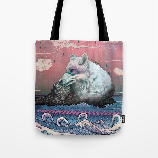 Lone Wolf Tote Bag