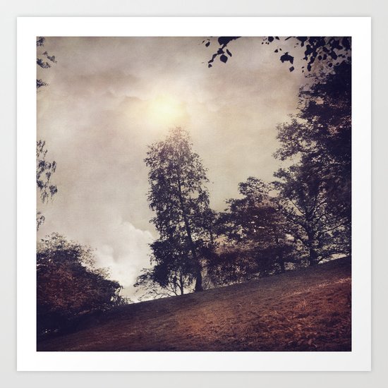 Sun & Trees Art Print