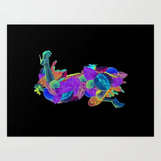 Candela Collage Art Print