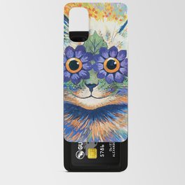 Flower Cat by Louis Wain Android Card Case