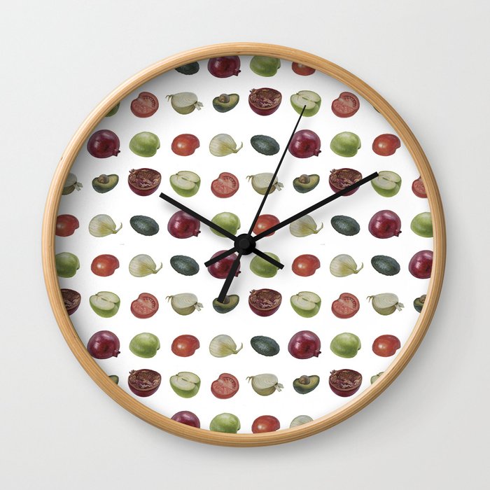 Fruits and Veggies Wall Clock
