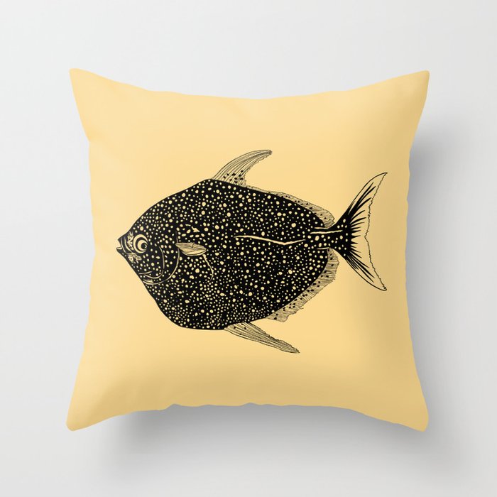 Moonfish  Throw Pillow