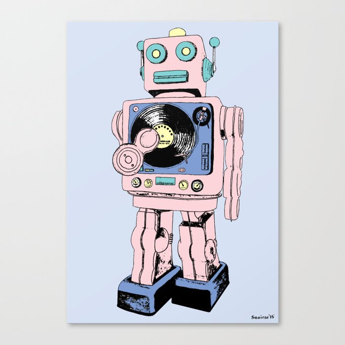 DJ Bot Canvas Print