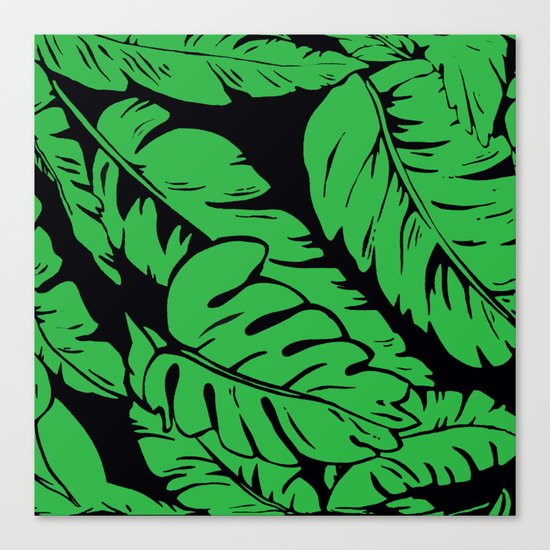 PALM LEAF GREEN Canvas Print