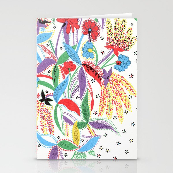 Folkie Floral Stationery Cards