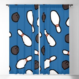 Bowling for Pins Pattern Blackout Curtain
