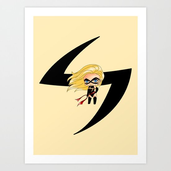 Chibi Ms. Marvel Art Print