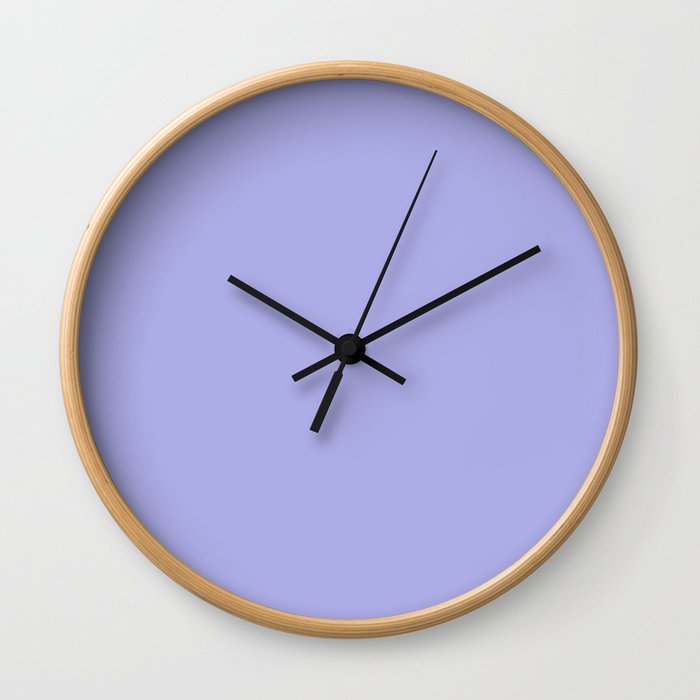 Maximum Blue Purple - solid color Wall Clock