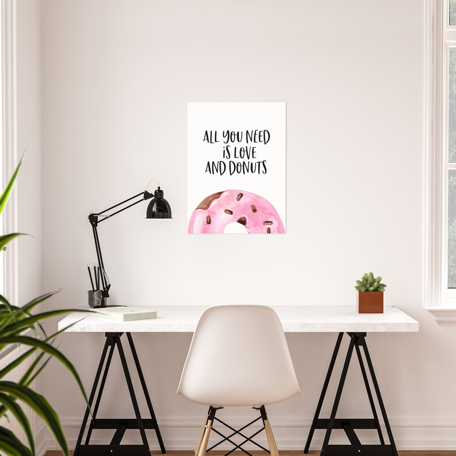 All You Need Is Love And Donuts Kitchen Decor Wall Art Home