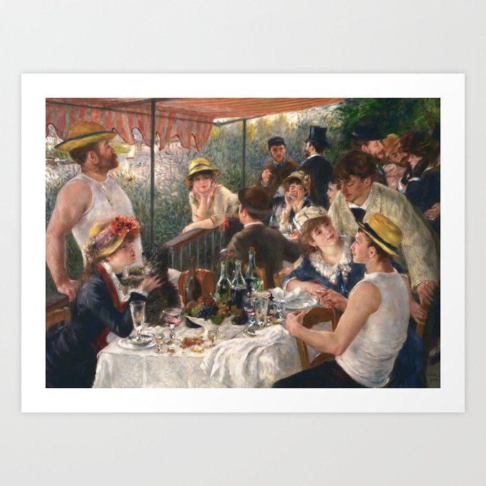 Luncheon of the Boating Party by Renoir Art Print