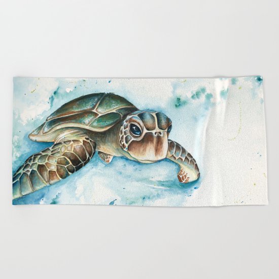 Sea Turtle Beach Towel