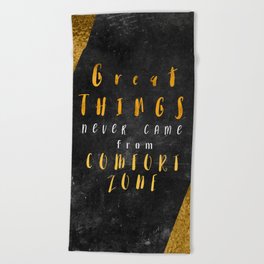 Motivational Quotes Beach Towels Society6