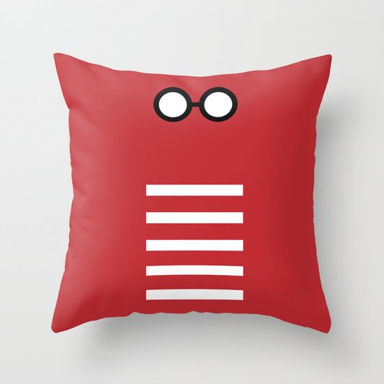 Where's Waldo Minimalism Throw Pillow