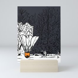 Museum Trip Detail - Black Mini Art Print