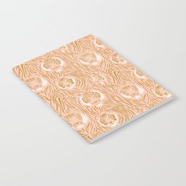 Tigers in Blush + Gold Notebook