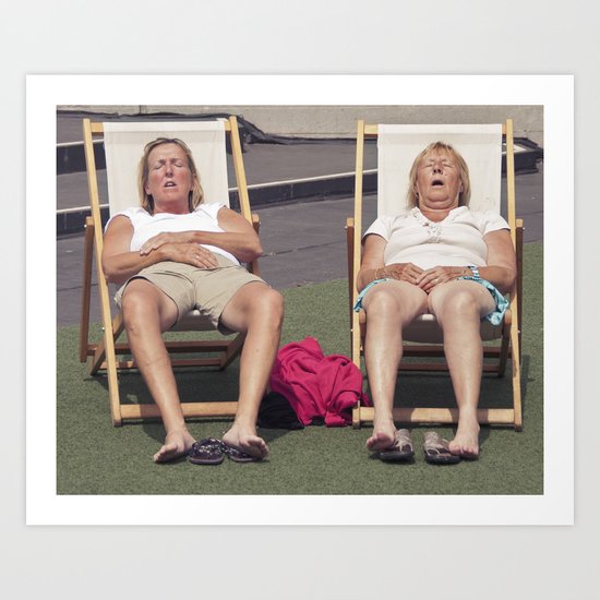 catching flies... Art Print