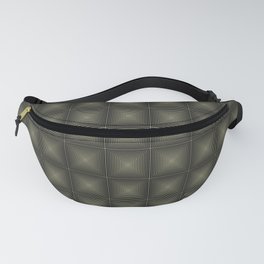 Green and Black Reducing Square Mosaic Pattern Pairs Jolie 2022 Color of the Year Sage Fanny Pack
