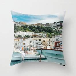 Capri Italy Fine Art Print Throw Pillow