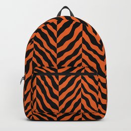 Abstract Zebra chevron pattern. Digital animal print Illustration Background. Backpack