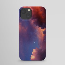 Moon in Sunset Clouds iPhone Case