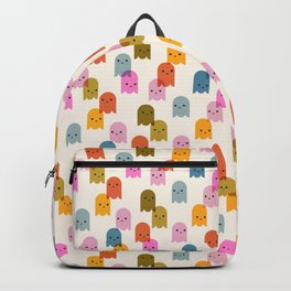 Rainbow Ghosts // White Backpack