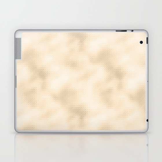 Glam Light Gold Metallic Texture Laptop & iPad Skin