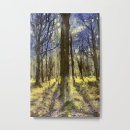 Peaceful Forest Van Gogh Metal Print | Vangoghart, Forestart, Peacefulforest, Englishforest, Treeart, Vangoghnature, Forest, Vangoghforest, Foresttrees, Vangoghtapestry 