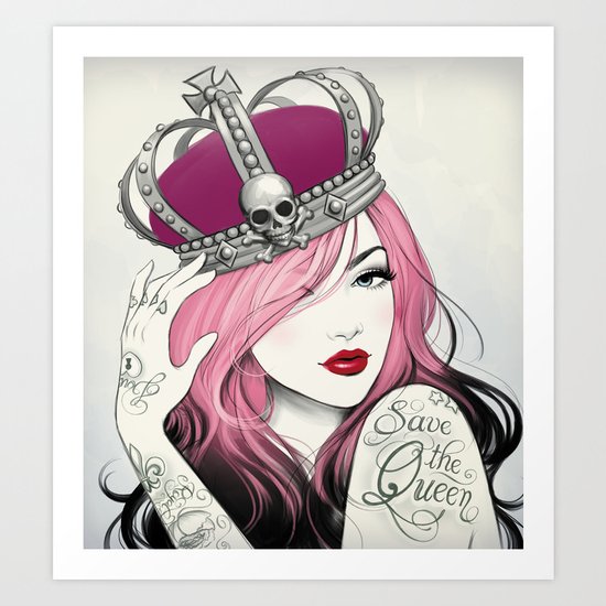 Save The Queen Art Print