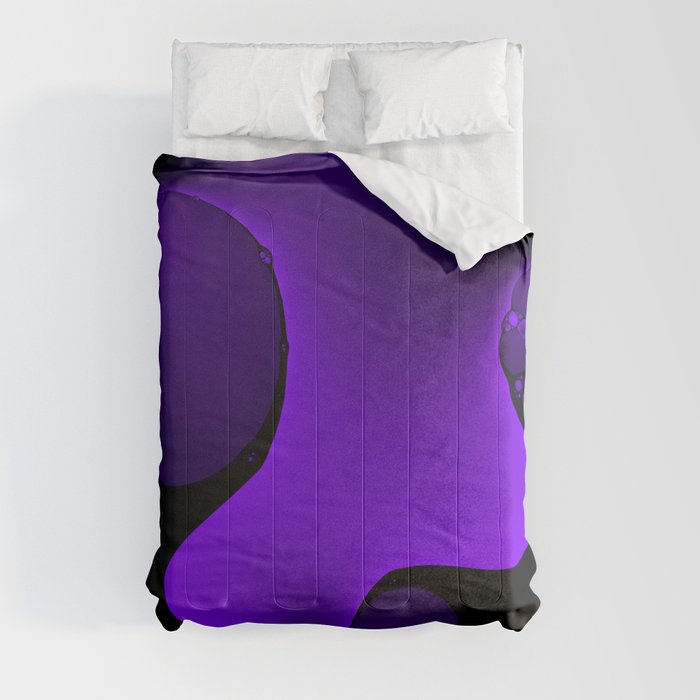 Purple Rain Fractal Comforter