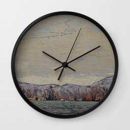 Tom Thomson - Wild Geese - Canada, Canadian Oil Painting - Group of Seven Wall Clock