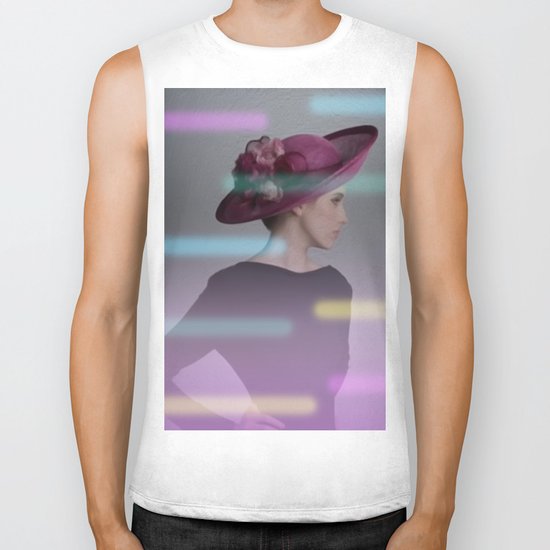 la femme au chapeau 2 Biker Tank