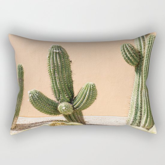 Pastel Cactus II Rectangular Pillow