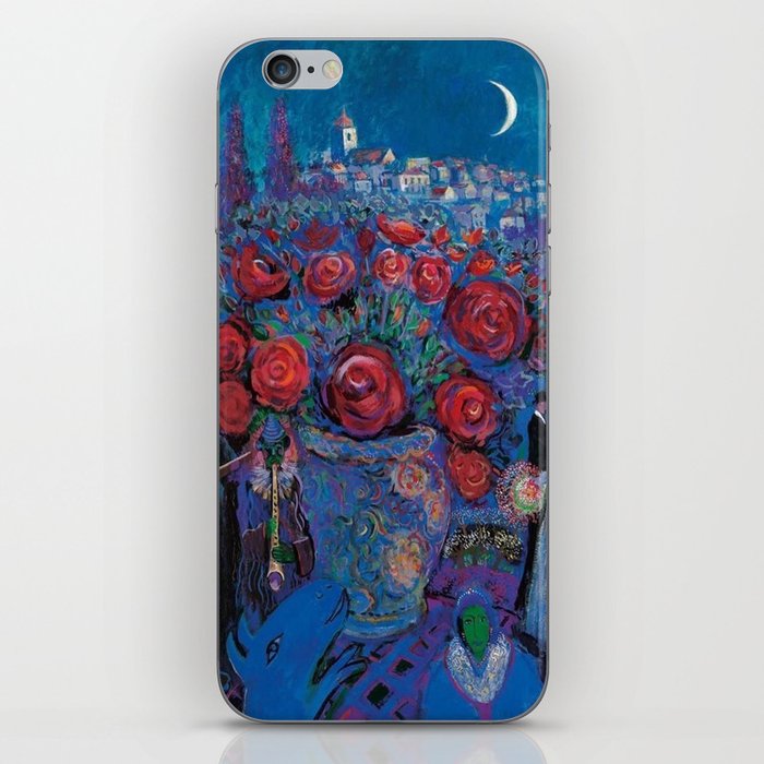  Marc Chagall - wedding flowers iPhone Skin