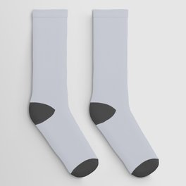 Silver Satin Slipper Socks