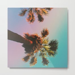Sunset in Echo Park Metal Print | Mixed Media 