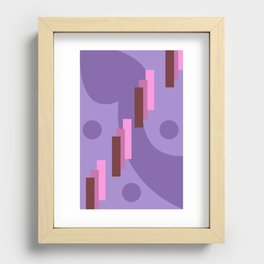 Abstract Purple Recessed Framed Print