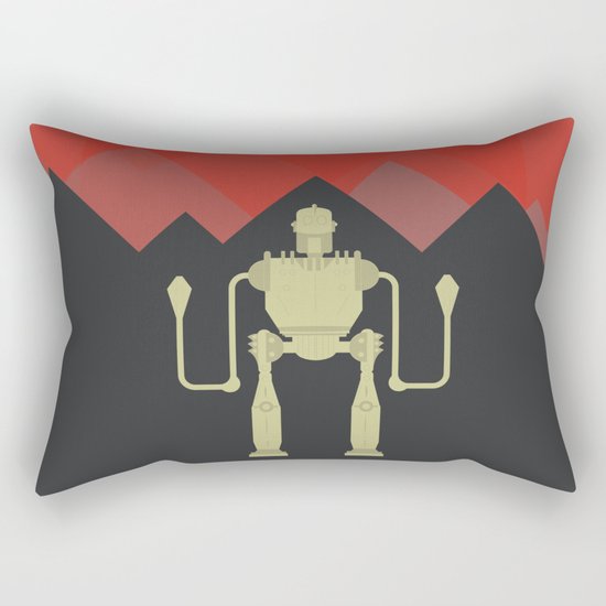 The Iron Giant, classic cartoon, minimal movie poster Rectangular Pillow