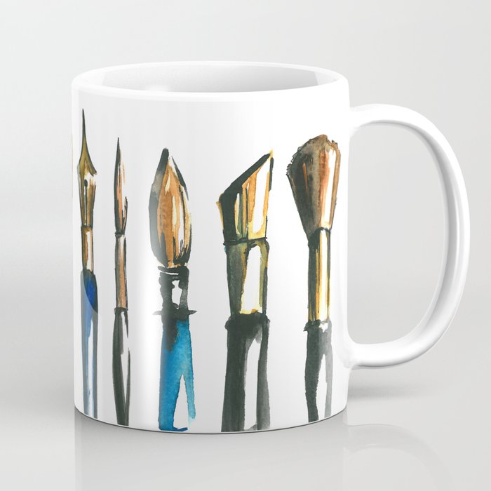 watercolor paint brush illustration !! Coffee Mug