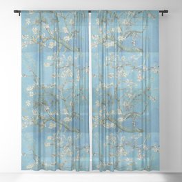 Vincent van Gogh、“ Almond blossom ” Sheer Curtain