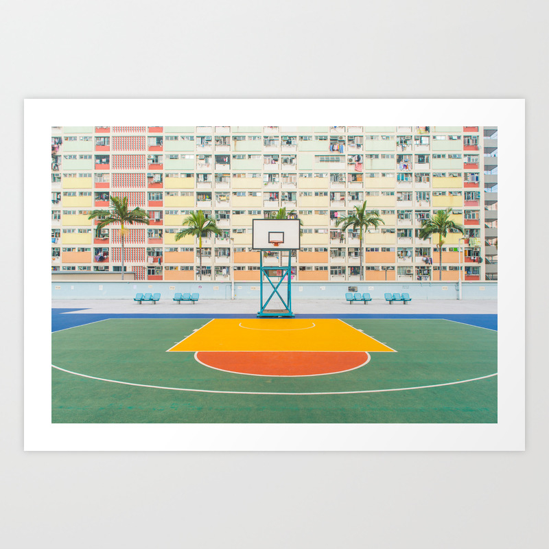 Basketball Court Art Print By Saint Alexander Society6