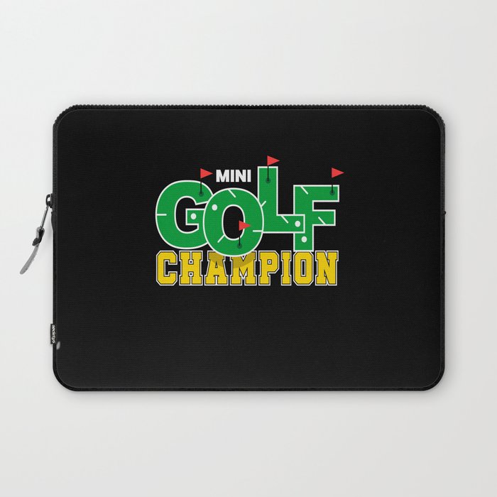 Mini Golf Champion Golfer Laptop Sleeve