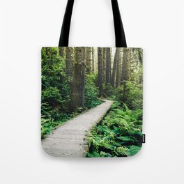 Forest Boardwalk - Redwood National Park Hiking Tote Bag