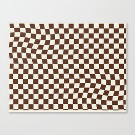 Twist on Checkers Canvas Print