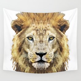 King Of The Jungle Lion - Lions Animal Print Art Wall Tapestry